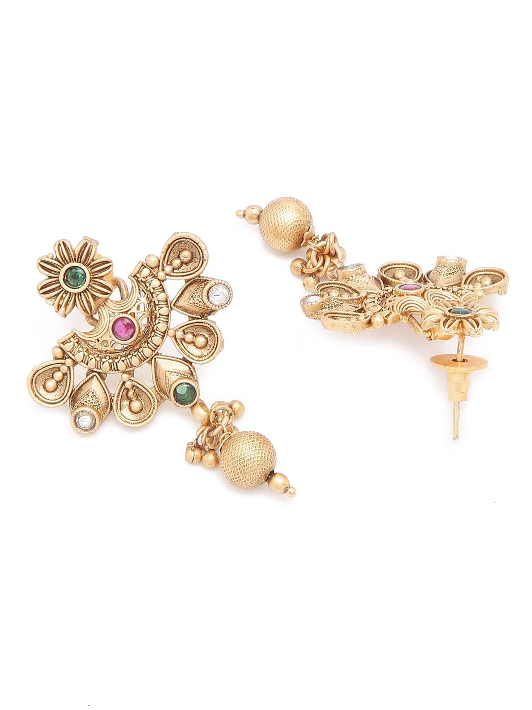 YouBella Jewellery Celebrity Inspired Gold Plated Necklace Jewellery Set for Girls and Women